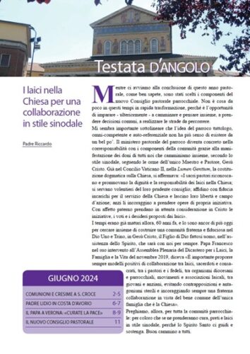 Testata d’angolo di giugno 2024