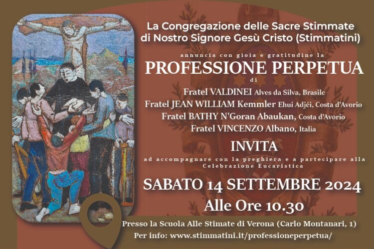 14 settembre - Professione perpetua di fratel Vincenzo