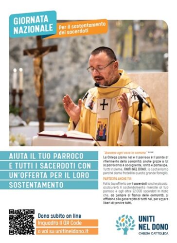 15 settembre - Giornata nazionale delle Offerte per i sacerdoti